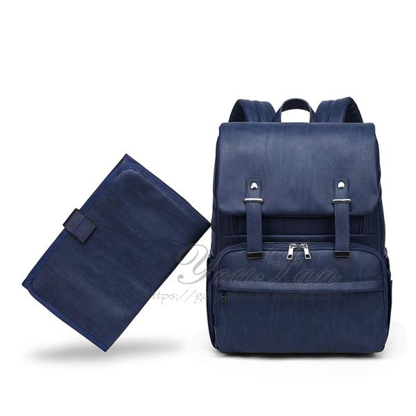Buy Faux Leather Diaper Bag Backpack vegan diaper bag at wholesale prices
