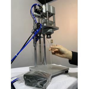 Manual Hand Pneumatic Pedal Control Pneumatic Perfume Crimping Machine Glass