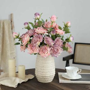 Bionic charred rose, artificial flower, high-end living room and dining table