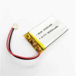 3.7V 1550mAh Custom LiPo Battery Lithium Polymer Overcharge Protection