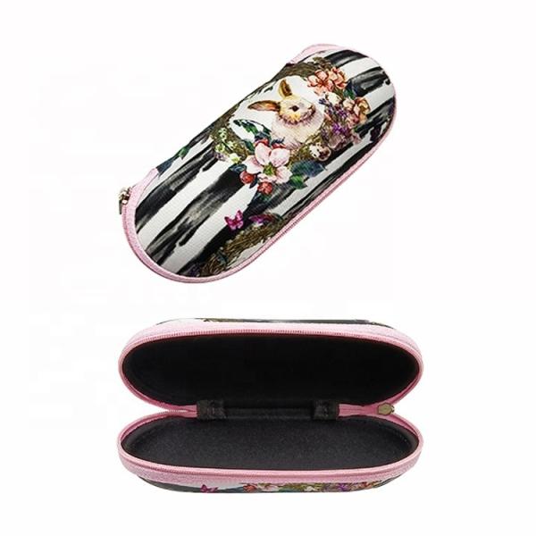 Buy Custom Logo Cartoon  Reading Glasses Case Ellipsoid Shape 149*62*52mm at wholesale prices