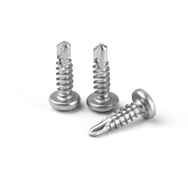 Cross Pancake Head Sheet Metal Screws 304 Stainless Steel - #10 x 1"