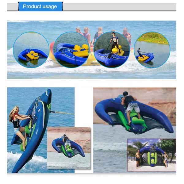 Hot Sale Water Sports Inflatable Manta Flying Ray PVC Flying Fish Tube Mantaray Inflatable Boat for Sea