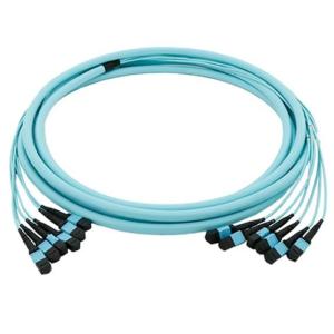 China MPO MTP Trunk Optical Patch Cord 8 12 24 Fibers OM3 3M For Data Center Fiber Cabling on sale China MPO MTP Trunk Optical Patch Cord 8 12 24 Fibers OM3 3M For Data Center Fiber Cabling on sale