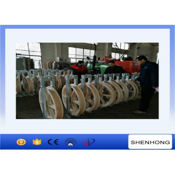 Single Nylon Wheels Large Diameter Rope Pulley Diameter 916mm Stringing