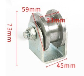 Stainless Steel Door Window Rollers Groove Sliding Screen Door Wheels