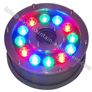 Central Hole Underwater Fountain Lights Submersible Cast Aluminum Custom