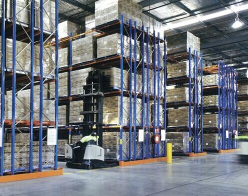 warehouse storage double pallet racking system