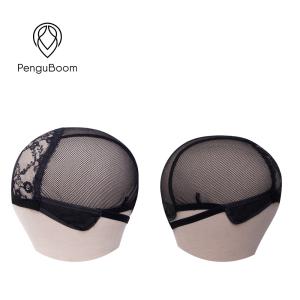 Not Slipping dia 21.1cm Mesh Dome Wig Cap Black Wig Cap Ultra Stretch