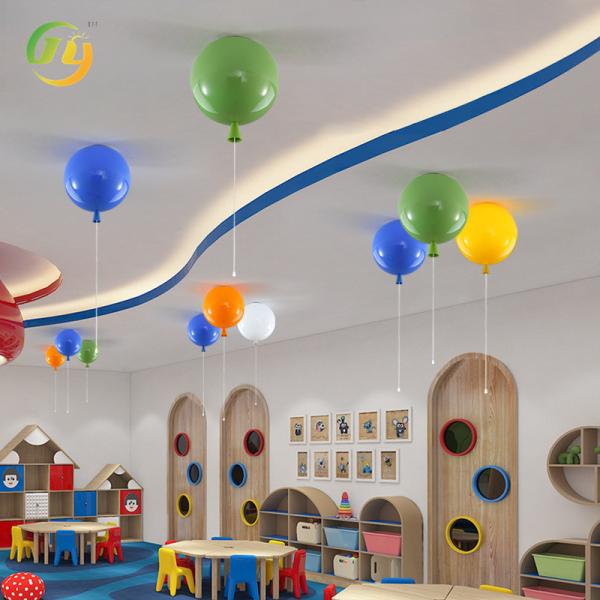 JYLIGHTING Modern Creative LED Children's Ceiling Light Colorful Balloon Pendant