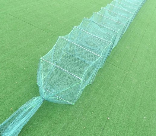 Buy Green Aquaculture Net , Eel Fyke Nets Environmental Protection at wholesale prices