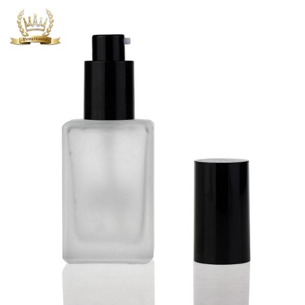 Wholesale 1oz Empty Frosted Liquid Glass Lotion Bottle Foundation Bottle 30ml F118
