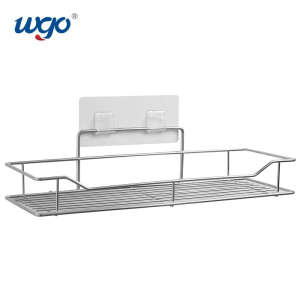 Buy 35.5cm Silver Color WGO Washable Bathroom Shower Caddy Clear Accessories Set at wholesale prices