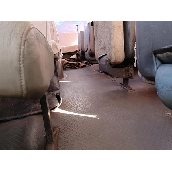 30 Seater Toyota Coaster Bus Japanese Mini Bus Open The Door Outside