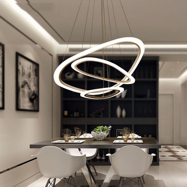2 Rings Modern Decorative 26W 43x25cm Ring Pendant Light Fixture