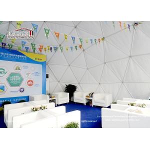 White 6m Geodesic Dome Tents Ball Shape For Conference