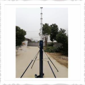 15m Portable Winch Operated Crank Up Telescopic Antenna Mast