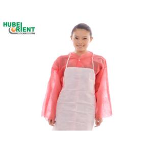 Quality 70x80cm Dust Proof Disposable Polypropylene Nonwoven Apron For Kitchen Or Food Handling for sale