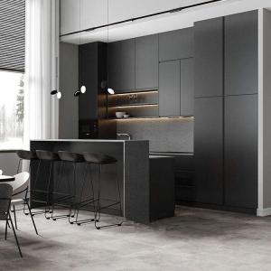 Luxury Furniture New Designs Modern Kitchen Cupboard Cabinet PVC Countertop