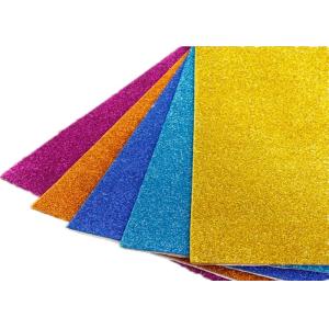 Handmade Materials Glitter EVA Foam Sheet Customized Textured Foam Sheet
