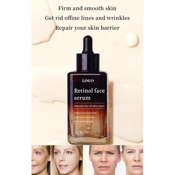 Retinol Face Skin Care Serum Organic Natural Anti Wrinkle Dark Spot Remover Brighten And Whitening Facial Serum