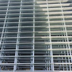 Industrial Walkway Galvanised Steel Grating Press Locked Untreated Bar