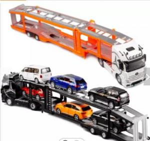 Quality Custom Carriage Trailer Truck Toys Diecast Model For Collection And Creative Gift Alloy With Sound And Light Car Toy for sale