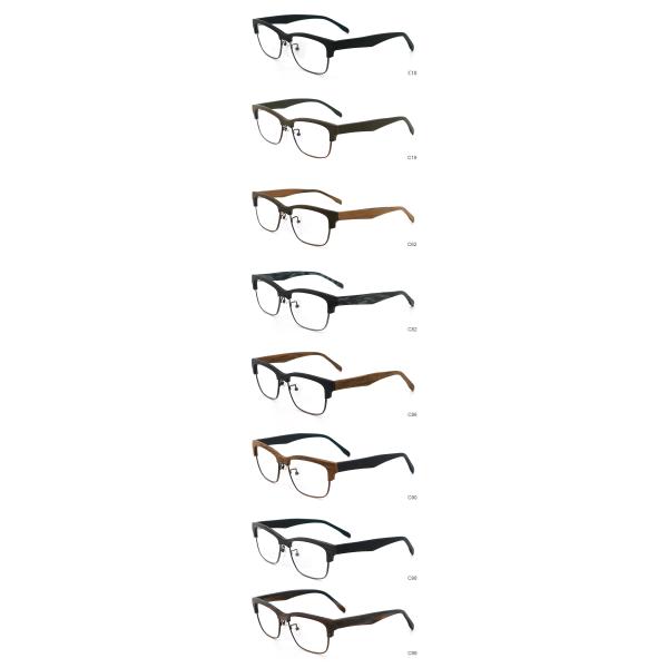 Retro Full-rim Frame Polygons Acetate Glasses Frames MR 1235