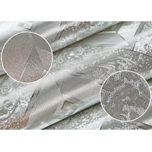 Moisture Proof Modern Removable Wallpaper with Silver Geometric Pattern