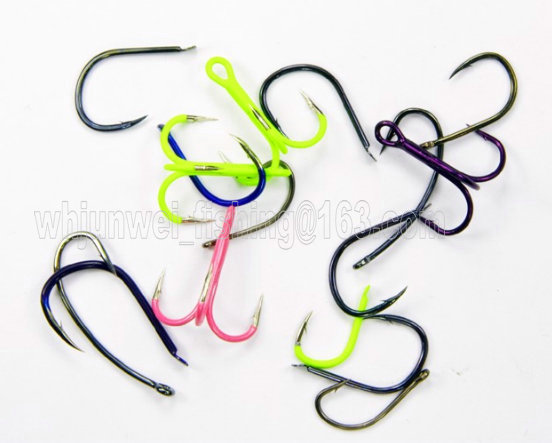 Gold , black,silver, blue,brown Muti-colors fishing hooks