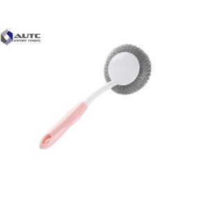 Customized Descale Housekeeping Brushes Pot Stainless Steel Wire With Handle