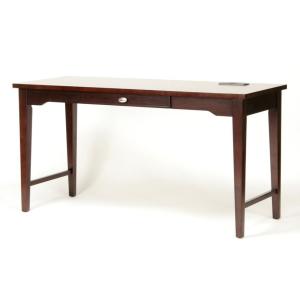 Simple design competitive price dark finish Wooden writing desk with one drawer