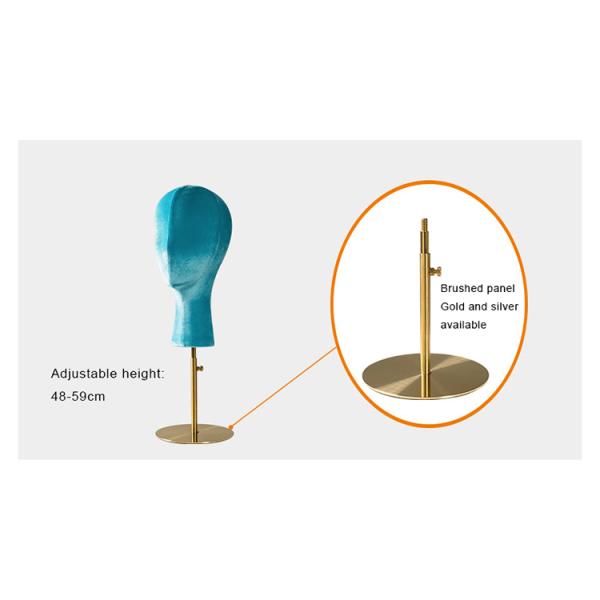 Multi Color Adjustable Hight Styrofoam Mannequin Head Foam Hat Head Pieces Scarf Display Racks for Retail Shops