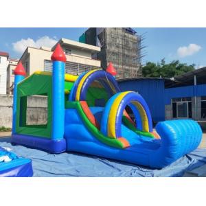 0.55mm PVC Inflatable Bouncy Castle Combo With Slide 8mLX4mWX4mH