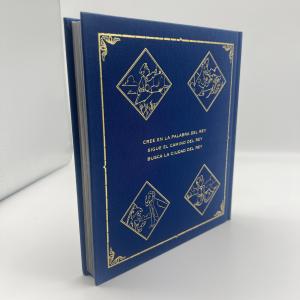 Cloth Cover Hardcover Art Book Printing With Foil Stamping Casebound