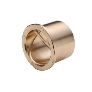 CNC Precision Machining Copper Flange Sleeve Bushing Oil Groove Costom Size