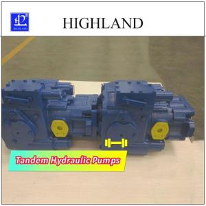 Compact Tandem Hydraulic Pumps Closed Circuit Hydraulic System Applications