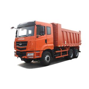 6x4 Drive Wheel Construction Dump Truck Mechanical With Synchronizer