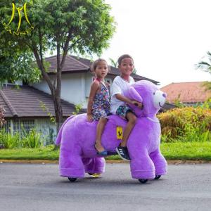Hansel amusement park walking plush electrical animal toy ride for park