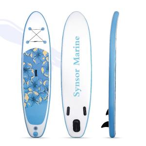 Funsor Inflatable Stand Up Paddle Board , Surfing Blow Up Paddle Board 22 PSI