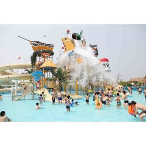 Giant Hotel Aqua Playground Children / Adults Friendly Water Slides