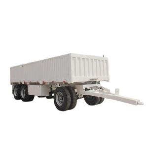 CIMC 1/ 2 Axle High Tense Steel 6.5-9.5m Length Load Capacity 20-30 Tons Flatbed