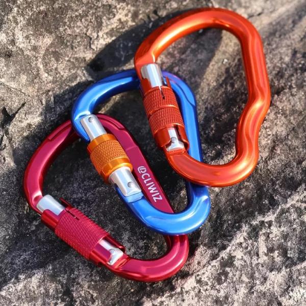 Electrolytic Treatment Finish Heavy Industry Aluminum Carabiner Hook Custom Clip