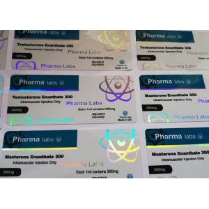 Hologram Medication Label Stickers For Injection Vial vial 10ml Bottles