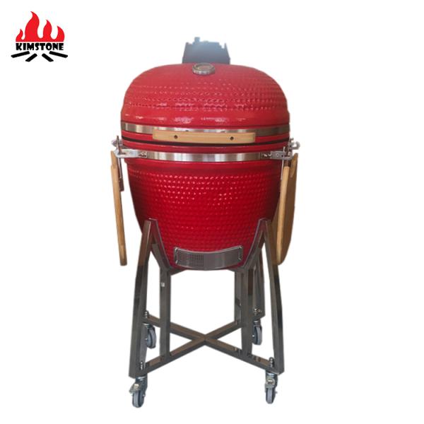 KAMADO 23.5 Inch Kamodo BBQ Asado Keramik Meat Grill Chinese Wholesale 2023 Outdoor Ceramic Barbecue Kamado