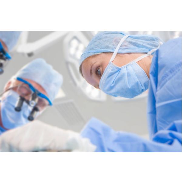Buy PP Non - Woven  Disposable Face Mask / Hospitals Blue Surgical Mask at wholesale prices