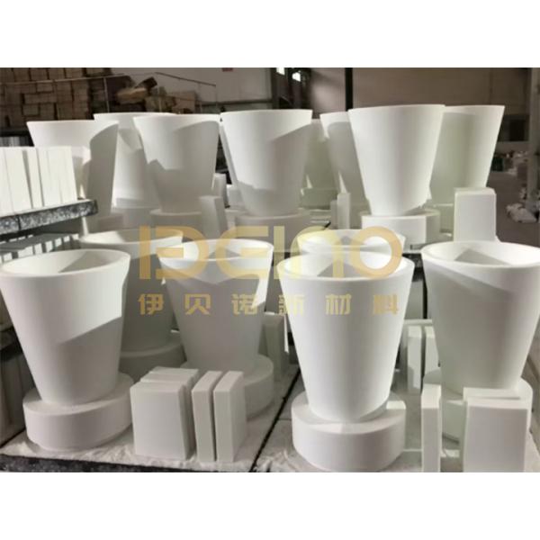 Buy Conical Alumina Ceramic Tube For Slurry And Fly Ash Pipelines Mining Slurry Conveying Pipe Lined With Alumina Ceramic Tile Liner at wholesale prices