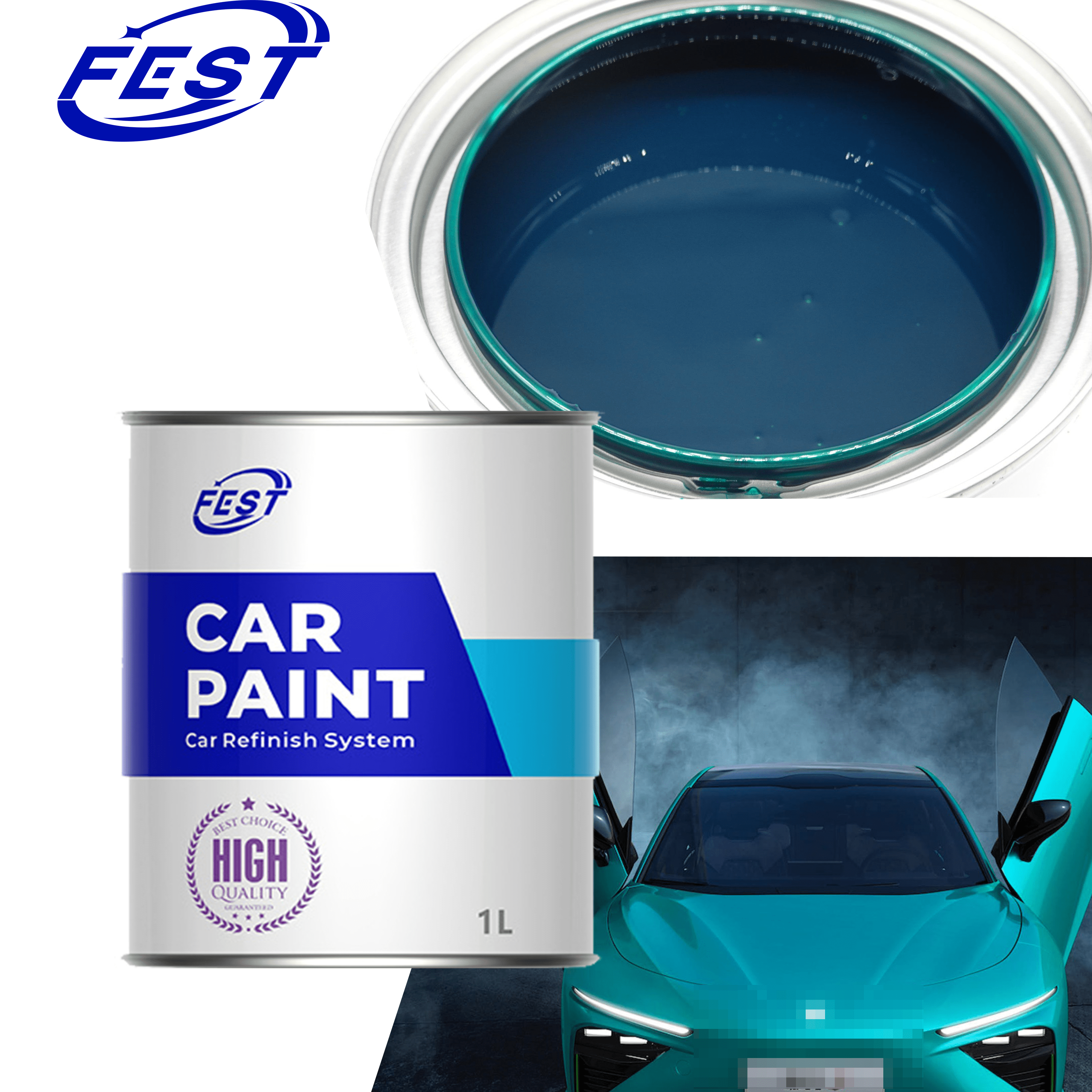 Quality Best-Selling Exceptional Color Depth and Smooth Hard Finish Indigo Blue Car Paint for sale