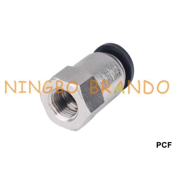 Buy PCF Female Straight Pneumatic Hose Fittings One Touch Fitting at wholesale prices