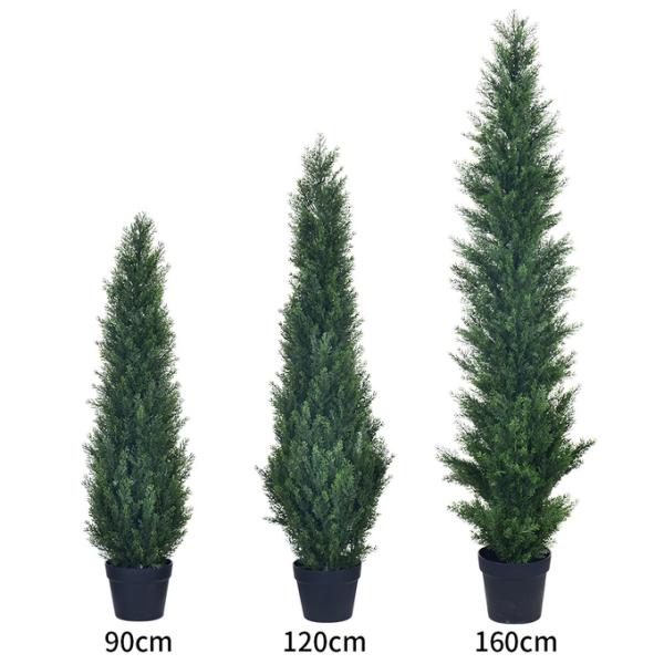 120-200cm Custom Size Artificial Cypress Evergreen In All Seasons Potted Floor Plants